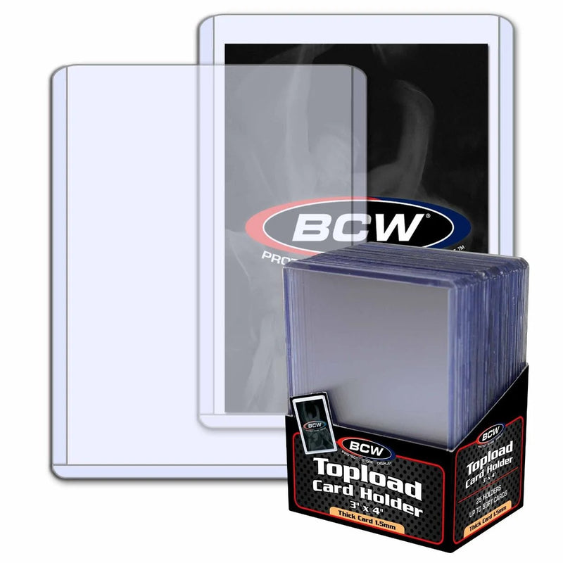 BCW: Thick Card top loader 59Pt - 25ct